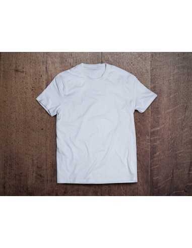 REMERA UNISEX ALGODÓN CARDADO 24.1 BLANCO